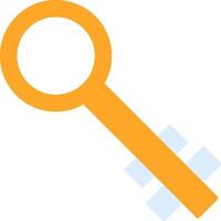 Key Flat Icon vector