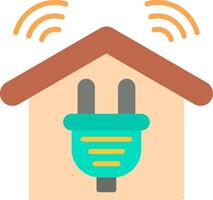 Smart Home Flat Icon vector