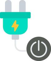 Power Button Flat Icon vector