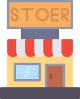 Store Flat Icon vector