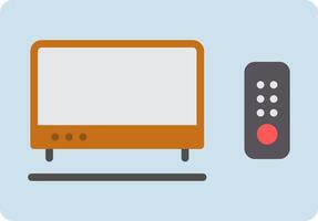 Tv Box Flat Icon vector
