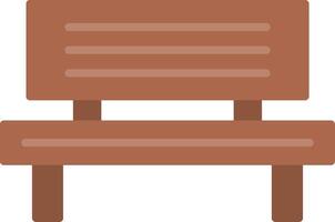 Bench Flat Icon vector