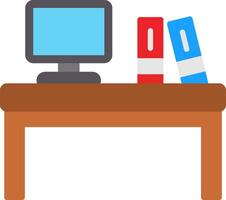 Desk Flat Icon vector