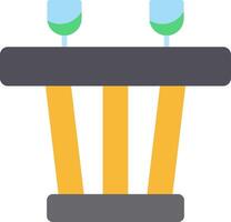 Dining Table Flat Icon vector
