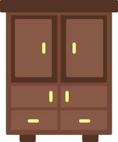 Wardrobe Flat Icon vector