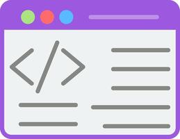 Programming Flat Icon vector