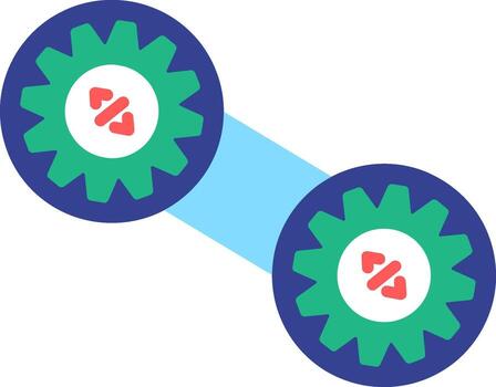 Lean Flat Icon vector