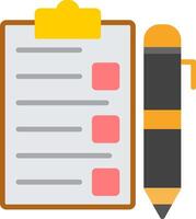 Task List Flat Icon vector