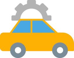 coche reparar plano icono vector