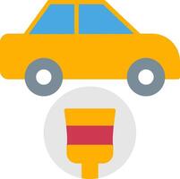 coche pintura plano icono vector