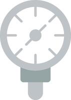 Pressure Gauge Flat Icon vector