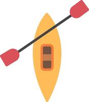 Canoe Flat Icon vector