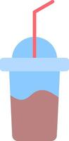 Milkshake Flat Icon vector