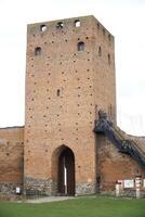 czersk, Polonia - marzo 24, 2024 - Entrada torre a castillo de el Mazovia duques foto