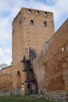 czersk, Polonia - marzo 24, 2024 - Entrada torre a castillo de el Mazovia duques foto
