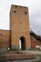 czersk, Polonia - marzo 24, 2024 - Entrada torre a castillo de el Mazovia duques foto