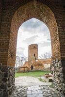 Czersk, Poland - March 24th, 2024 - Entrance tower at Castle of the Masovian Dukes photo