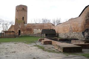 Czersk, Poland - March 24th, 2024 - Courtyard of Masovian Dukes Castle photo