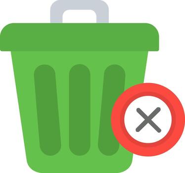Delete Flat Icon vector