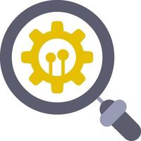 Gears Flat Icon vector