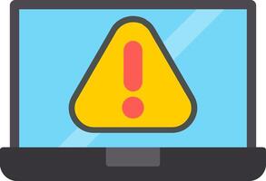 Error Flat Icon vector