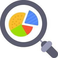 Graph Flat Icon vector