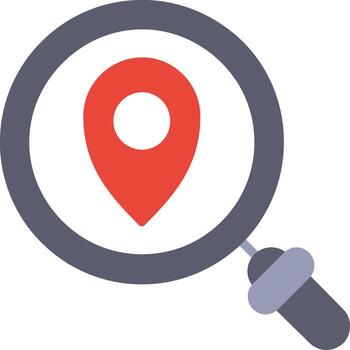Map Pointer Flat Icon vector