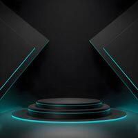 Modern style product backdrop with podium photo