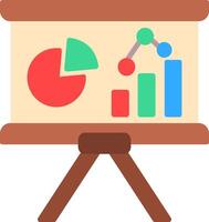 Bar Chart Flat Icon vector