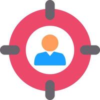 Target Audience Flat Icon vector