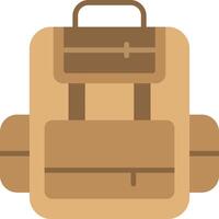 Rucksack Flat Icon vector