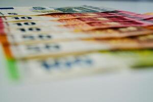 euro banknotes and coins photo