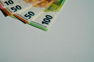 euro banknotes and coins photo