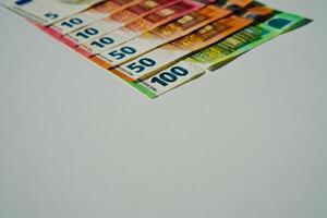 euro banknotes and coins photo