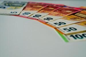 euro banknotes and coins photo