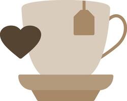 Love Coffee Flat Icon vector