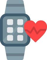 Heart Rate Flat Icon vector