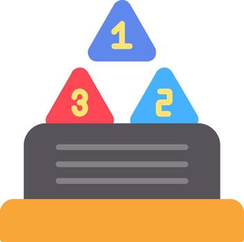 Number Flat Icon vector