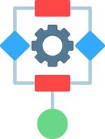 Algorithm Flat Icon vector
