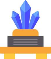 Crystals Flat Icon vector