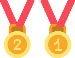 Medals Flat Icon vector