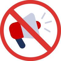 Prohibited Sign Flat Icon vector