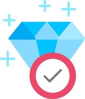 Diamond Flat Icon vector