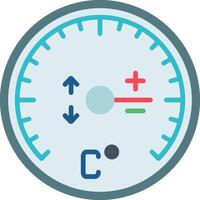 icono de calibre plano vector