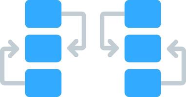 Flow Chart Flat Icon vector