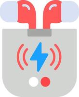 Earbuds Flat Icon vector