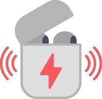 Earbuds Flat Icon vector