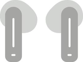 auriculares plano icono vector