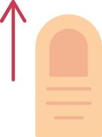 Tap Up Flat Icon vector