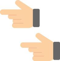 Pointing Left Flat Icon vector